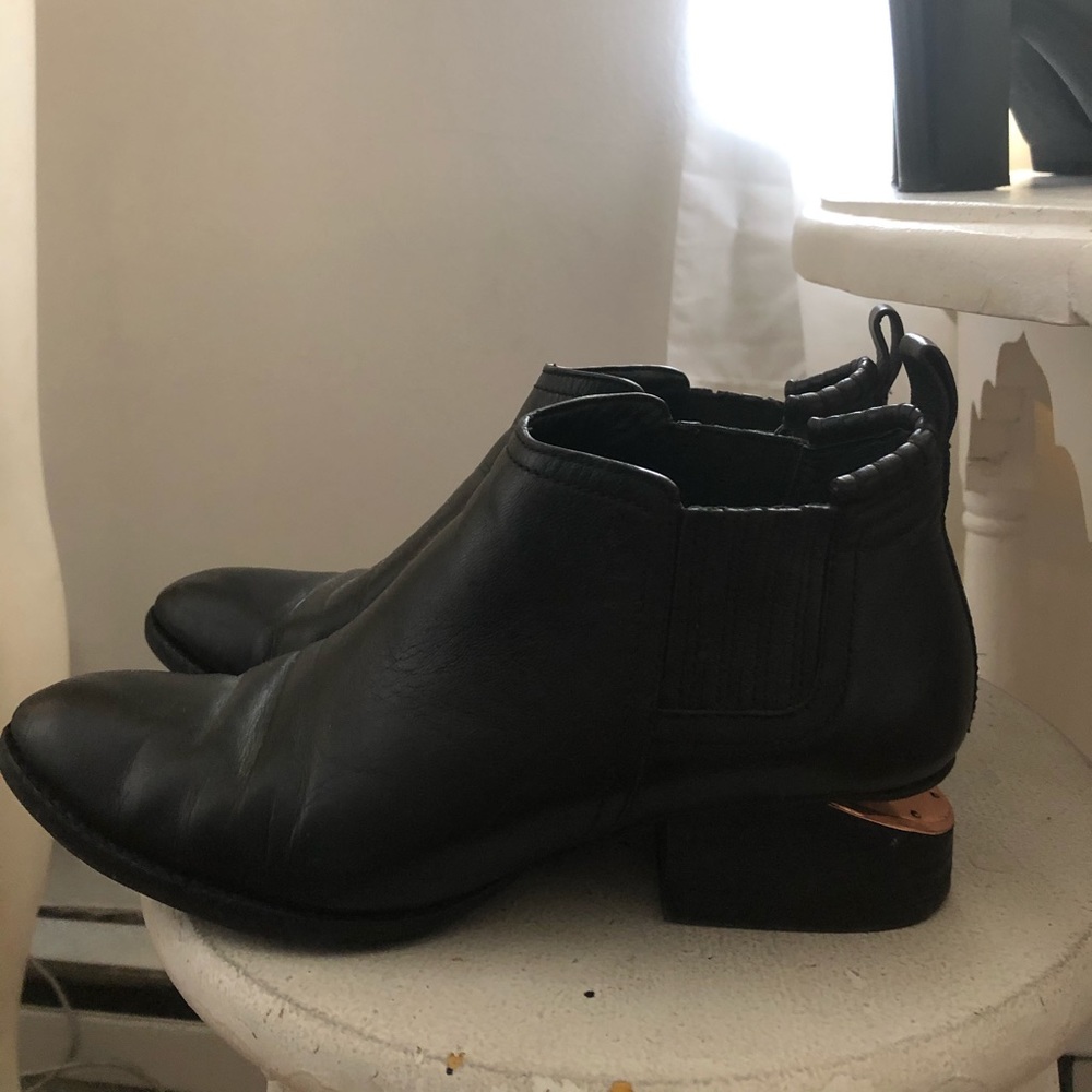 Alexander Wang Kori Bootie with gold medal plate